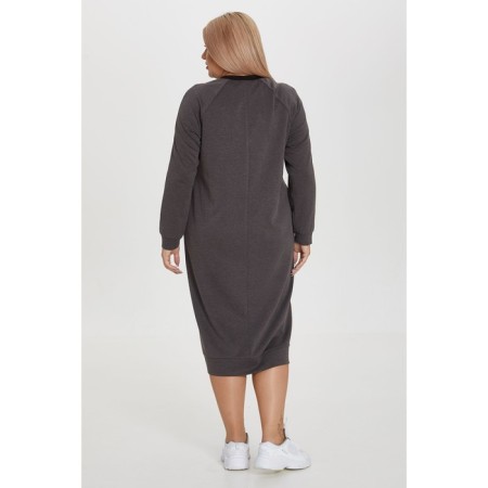 Women's dress, size 54, gray color-4