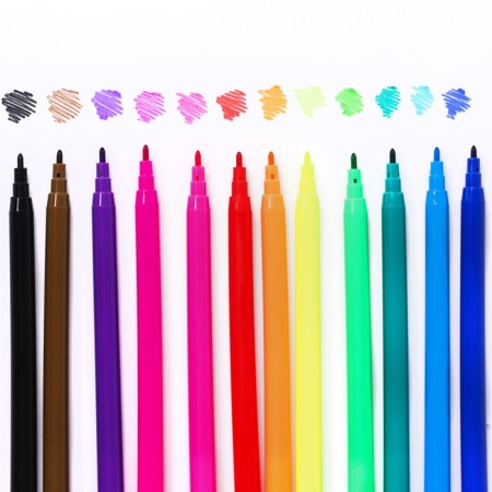 Felt -tip pens, 12 colors, in a cardboard box, PAW PATROL-5
