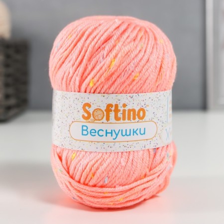 Yarn 60% acrylic, 30% cashmere, 10% silk "spring" 50 g 80 m color 05 peach