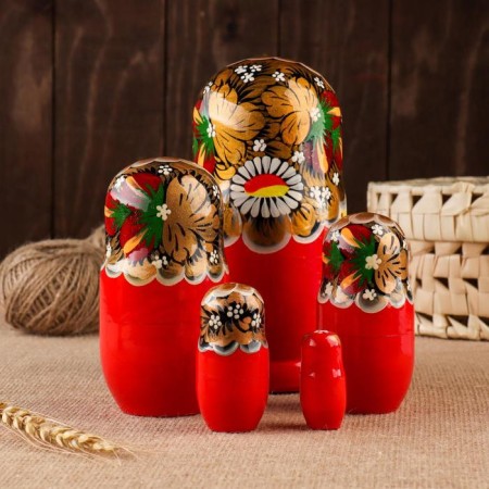 Matryoshka 5 puppet "Susanna" 17-18 cm, manual painting-1