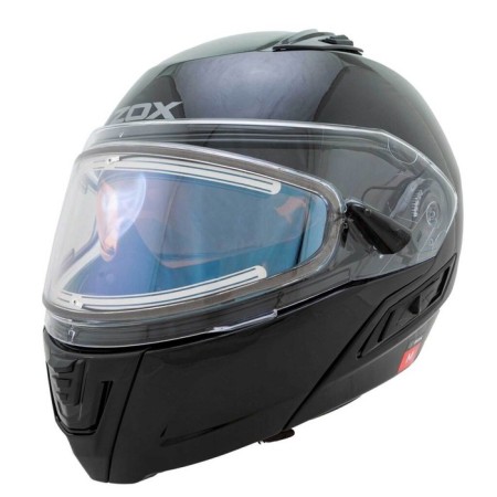 Snowmobile helmet Zox Condor, glass with electric heating, gloss, size XL, black
