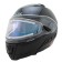 Snowmobile helmet Zox Condor, glass with electric heating, gloss, size XL, black