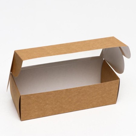 Box with window for roll, craft, 26 x 10 x 8 cm-2