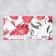 Money envelope "Congratulations with all my heart" embossing, red flowers, 16.5 x 8 cm