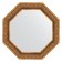 Mirror in the baguette frame, bronze monogram 101 mm, 79.4x79.4 cm