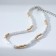 The necklace "Beads" Calm, the color is white-gold, 30 cm