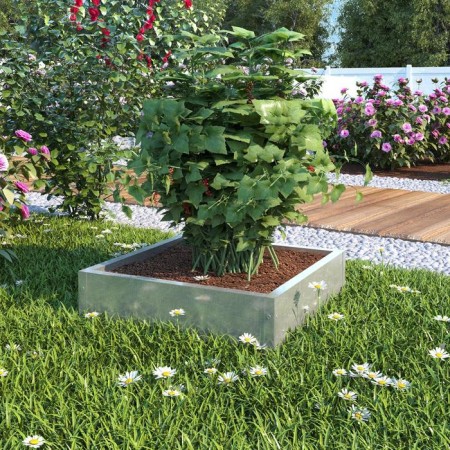 Flower bed, 60 × 60 cm, galvanized