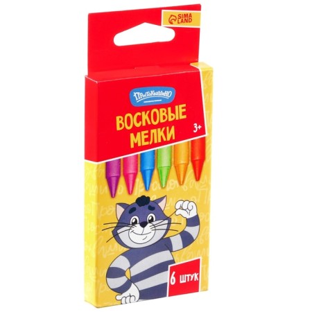 Wax crayons "Prostokvashino" set of 6 colors-3