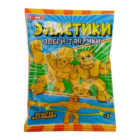 Funky Toys Toys Toy "Elastic", gold color, mix-5