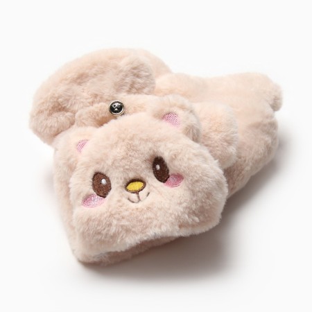Teenage mittens minku Mishka 24 cm beige-7