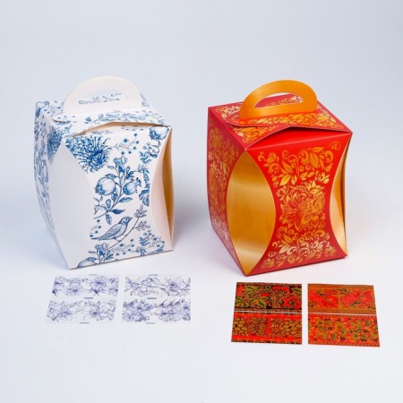 Set of cake box "Pastel" 2 pieces, 16 x 12.4 cm, mix-2