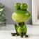 Souvenir Polystone Lak "Frog Moti Meditizes" 10x7x15 cm
