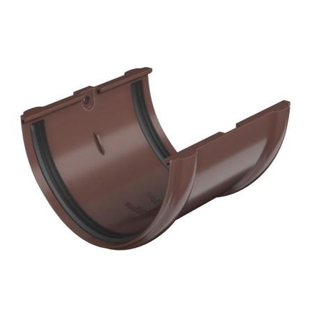 The connector of the gutter technonic PVC D125 brown