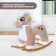 Rocking "Horse: Star", not musical, beige color