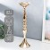 Summary Metal for 1 candle "elegant" gold 50x13x13 cm
