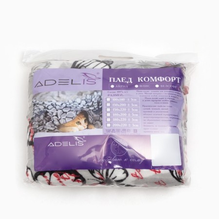 Palace Adelis Nectar 180x200cm, Velsoft 280g/m, polyester 100%-3