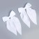 Carnival set of white bows on a hairpin (2 pcs.)