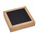 Container for removal, black velvet, 20 x 20 x 4.5 cm, 1500 ml