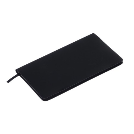 Planing undated 95x170 mm, 64 sheets, integral cover, artificial leather, software, lies, tinted block 70g/m2, black-1
