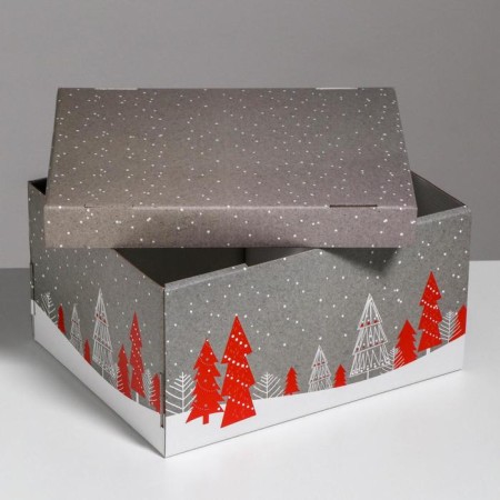 Fighting box "New Year's congratulations", 31.2 x 25.6 x 16.1 cm, New Year-2