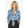 Women's blouse with a bandage tie, size 54