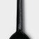 Spoon is a disposable plastic, 16.5 cm, black color, set 6 pcs