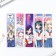 A set of cardboard bookmarks with hints, 5 pcs "Anime Girls"