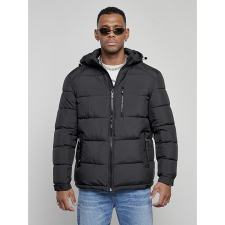 Sports male winter, size 58, black color-6