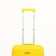 Small suitcase 20 "On a zipper, code castle, 4 wheels, yellow color