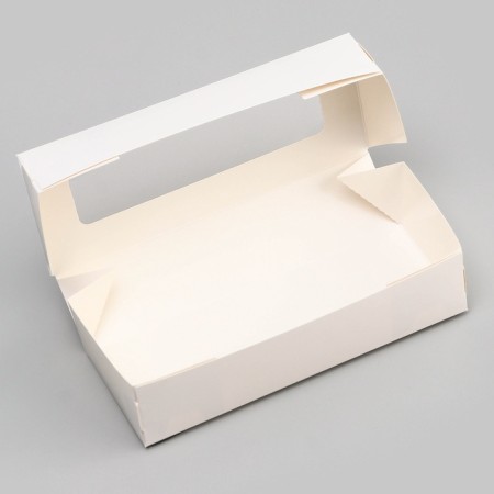The box is folding, white, 17 x 7 x 4 cm, 0.5 l-3