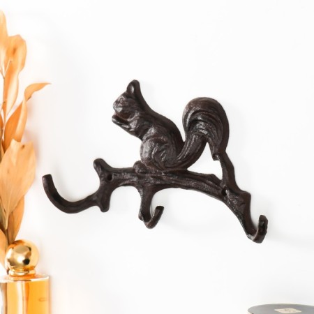 Hooks decorative cast iron "squirrel" 21x3x12.5 cm-1