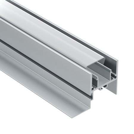 Aluminum profile for the stretch ceiling LED Strip Alm012S-2M, 200x5.2x3.5 cm, silver color-2