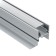 Aluminum profile for the stretch ceiling LED Strip Alm012S-2M, 200x5.2x3.5 cm, silver color
