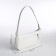 Female bag Textura, baguette, small size, white color