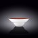 Deep plate Wilmax England Splach, D = 22.5 cm, 1.1 l, red color