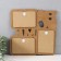 Photo frame LHDF "Home" 33x33 in 3 photos 10x15 cm, col. White oak (plastic screen)