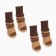 The boots are tall with a stocking, set 4 pcs, size 5 (sole 5.5 x 5 cm), brown