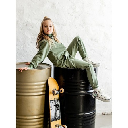 Overalls for the boy Eleven, height 110 cm, khaki color-5