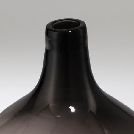 Vase for flowers "Vintage" from transparent gray glass 20 x 14 x 14 cm-2