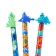 Gel handle washed ink, blue rod, 0.5 mm, automatic, Dino Mix case