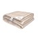ORGANIC COTTON blanket, size 172x205 cm, light-coffee color