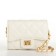 Women's bag, Messenger on a magnet, white color
