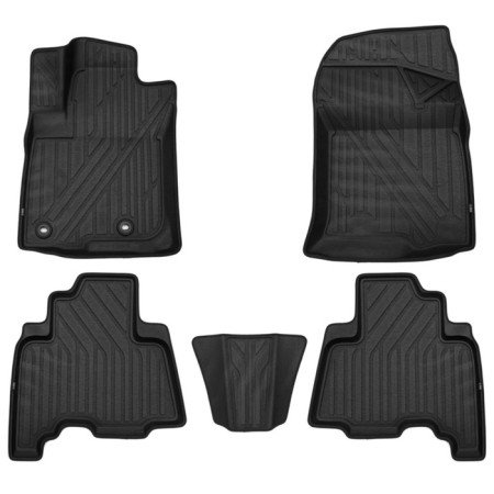 Kvesta 3D mats for Toyota LC-150 Prado, 2013-, 5 pcs, black, gray