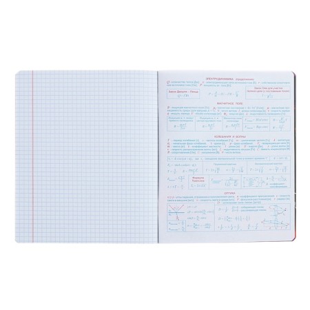 Notebook object "World of the Future", 48 sheets in a cage, "physics", coated cardboard, metallized paint, an offset unit-5
