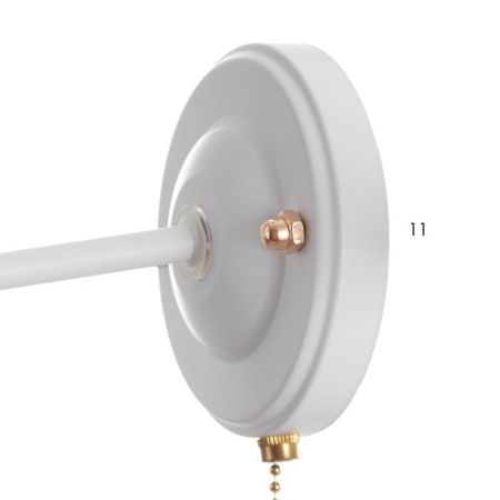 Bra "jam" 1x40W E14 white patinated 20x15x26 cm.-3