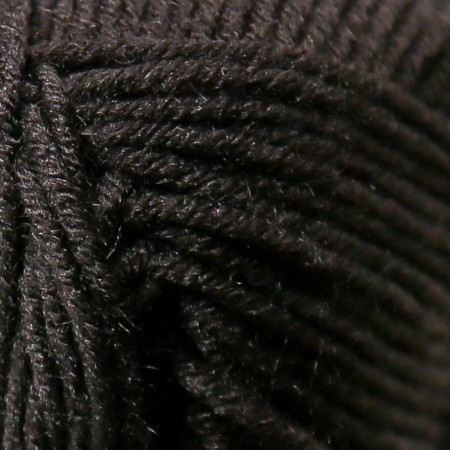 Yarn "Children's Fun" 20% microfiber, 80% acrylic 140m/50g (003 black)-5