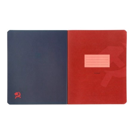 Subject notebook monocolor.element, 48 sheets in the cell "History", cover Cover Cardboard, lamination Soft touch, selective varnish, OFSET BOCT 70 g/m2-1