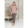 Female trousers, size 66, pink color