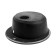 Sin for a kitchen made of stone Zein 30/Q4, D = 475 mm, round, overflow, black color black