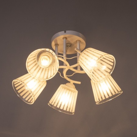 Vanessa chandelier 5x60W E27 white 45x45x27cm-2